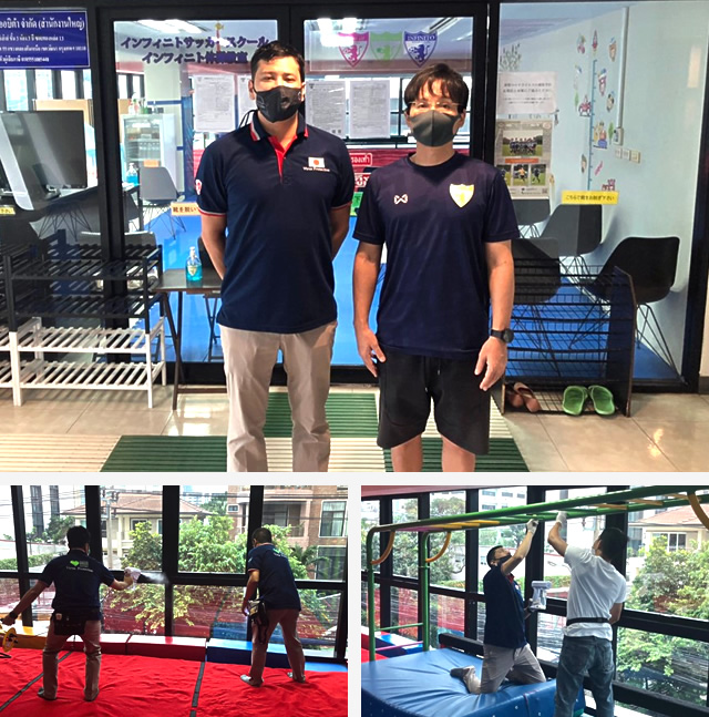 【チタセラン抗菌施工事例】Infinito Soccer School & Gym